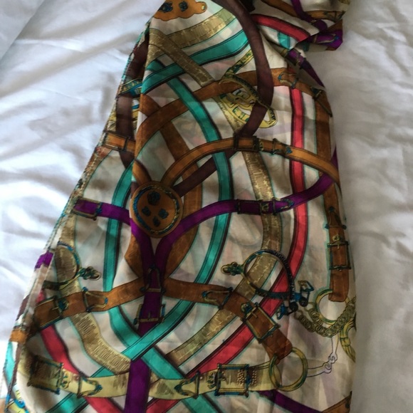 Colorful belts scarf - Picture 3 of 6